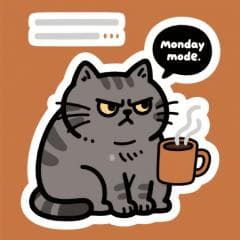 Viral grumpy cat sticker